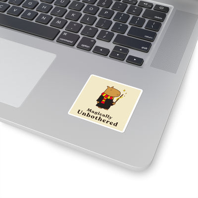 Hairy Potter Sticker – Funny Wizard Capybara Vinyl Sticker | Magically Unbothered