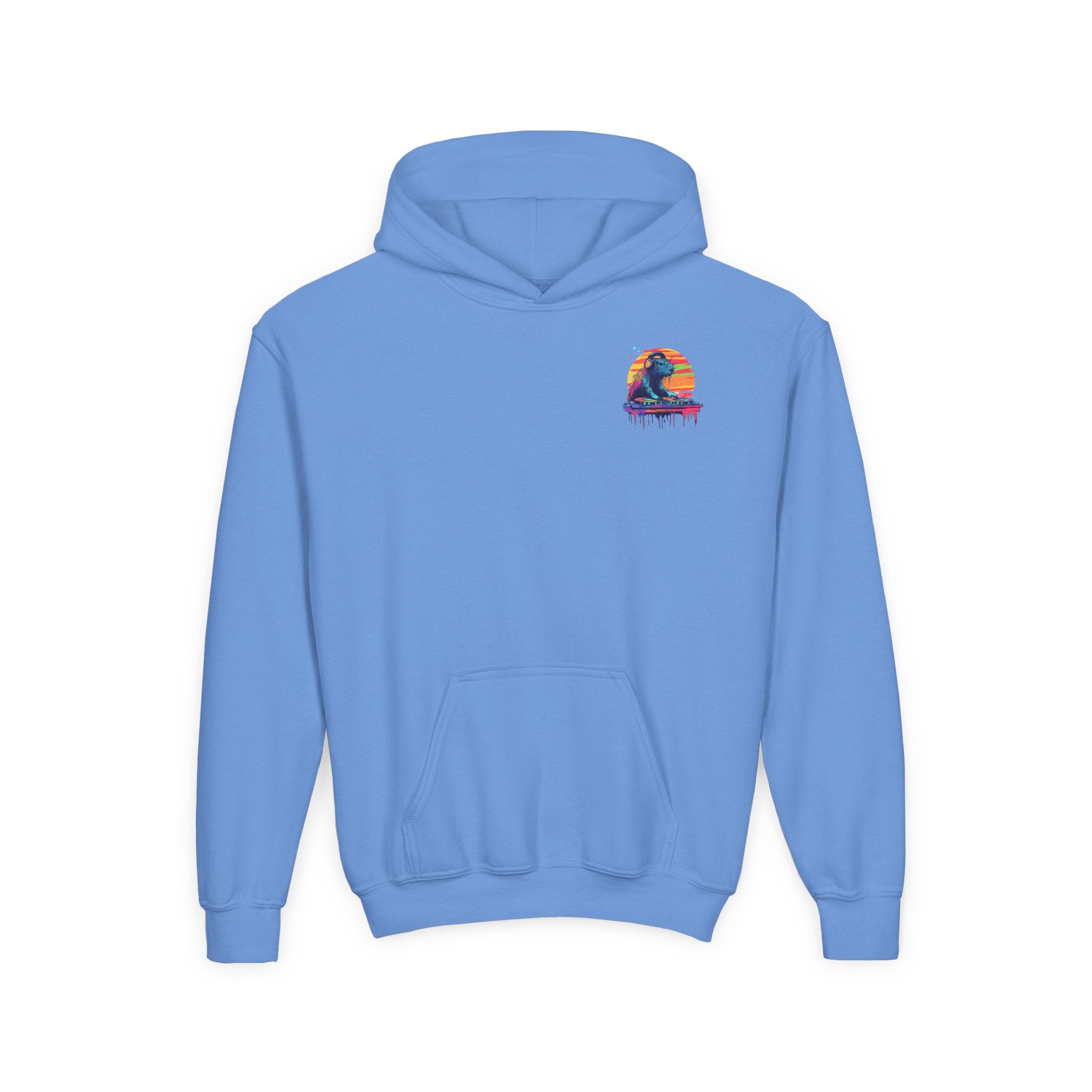 DJ Capybara Kids Hoodie | Music Lover Sweatshirt, Festival Vibes for Kids