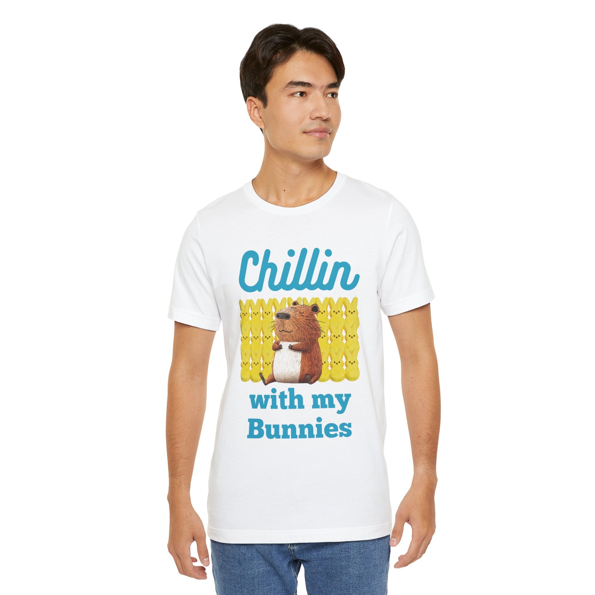 Chillin with my Bunnies - Unisex Jersey Tee (ADULT)