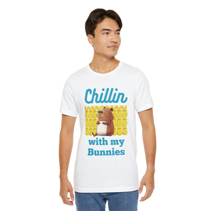 Chillin with my Bunnies - Unisex Jersey Tee (ADULT)