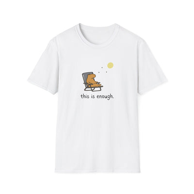 “This Is Enough” Capybara Moonlight Softstyle Tee