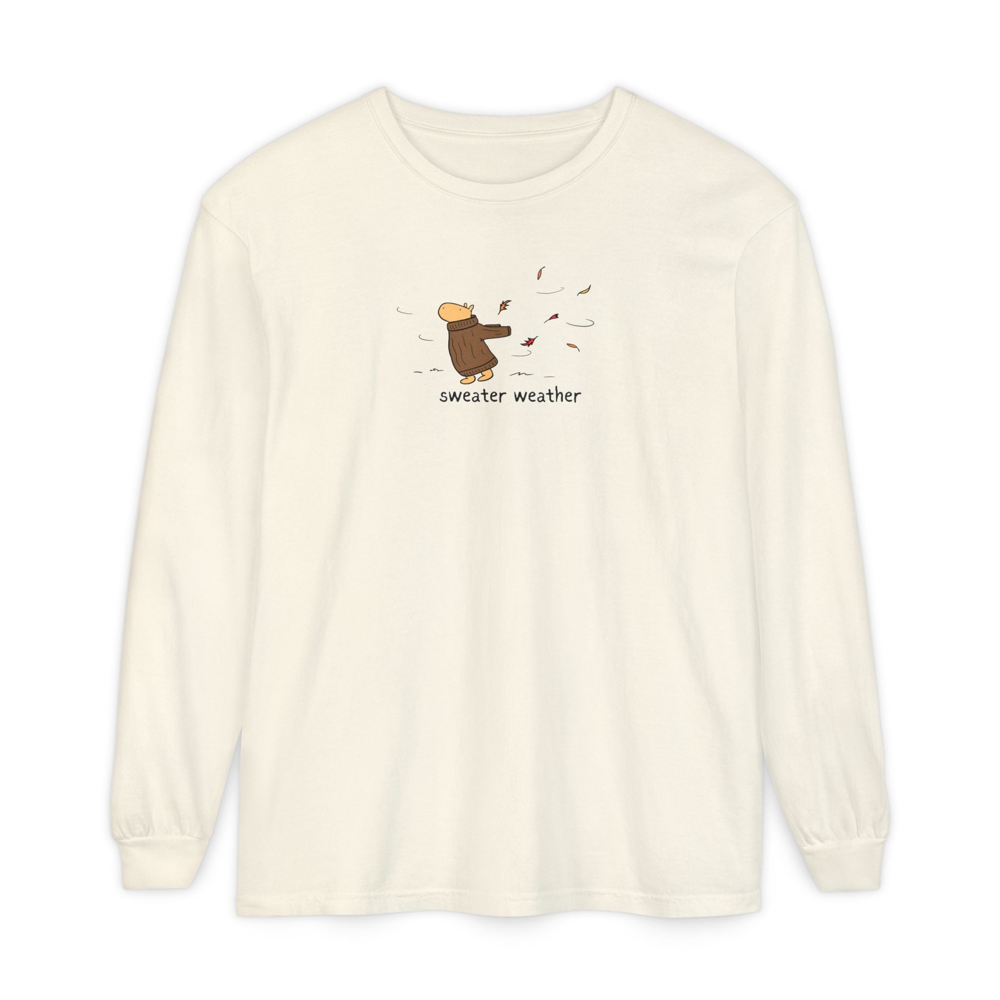 Sweater Weather Capybara Long Sleeve Tee