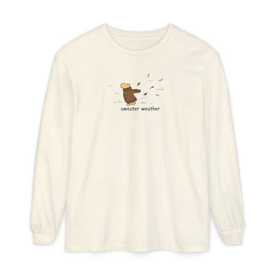 Sweater Weather Capybara Long Sleeve Tee