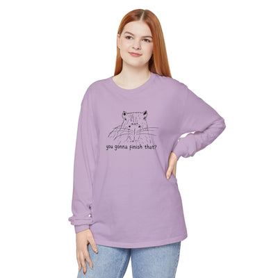 Gonna Finish That? Capybara Long Sleeve Tee