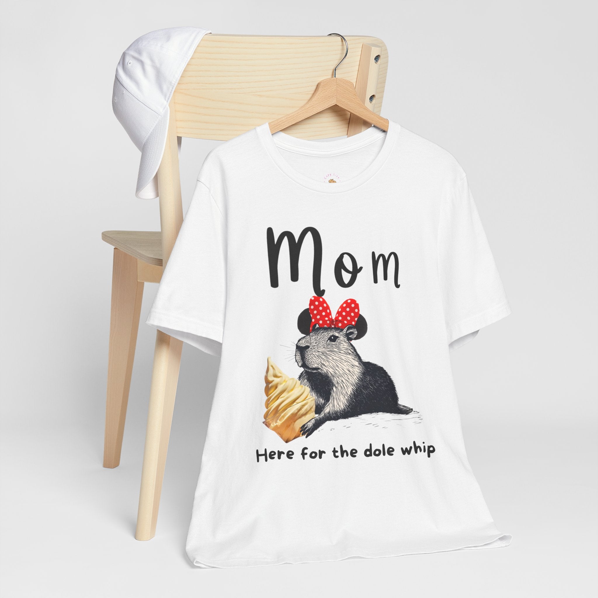 Mom Theme Park Here for the Dole Whip Tee -  Capybara Snack Unisex Jersey Short Sleeve Shirt