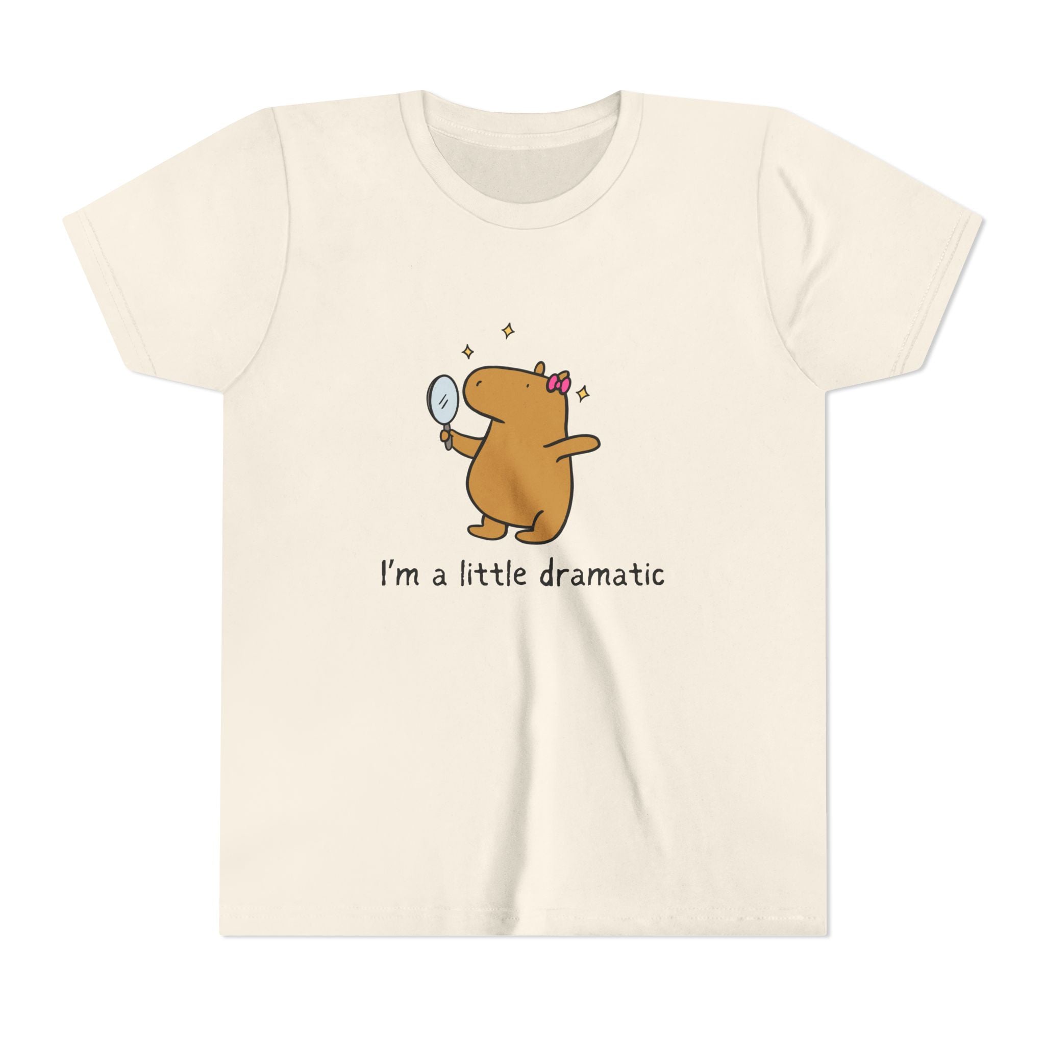 "I'm a little dramatic" - Capybara Drama Youth Tee
