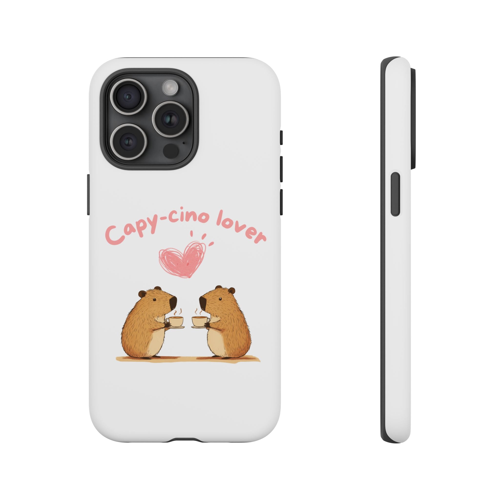 Cute Capybara Phone Case  (Capy-cino Lover Series)