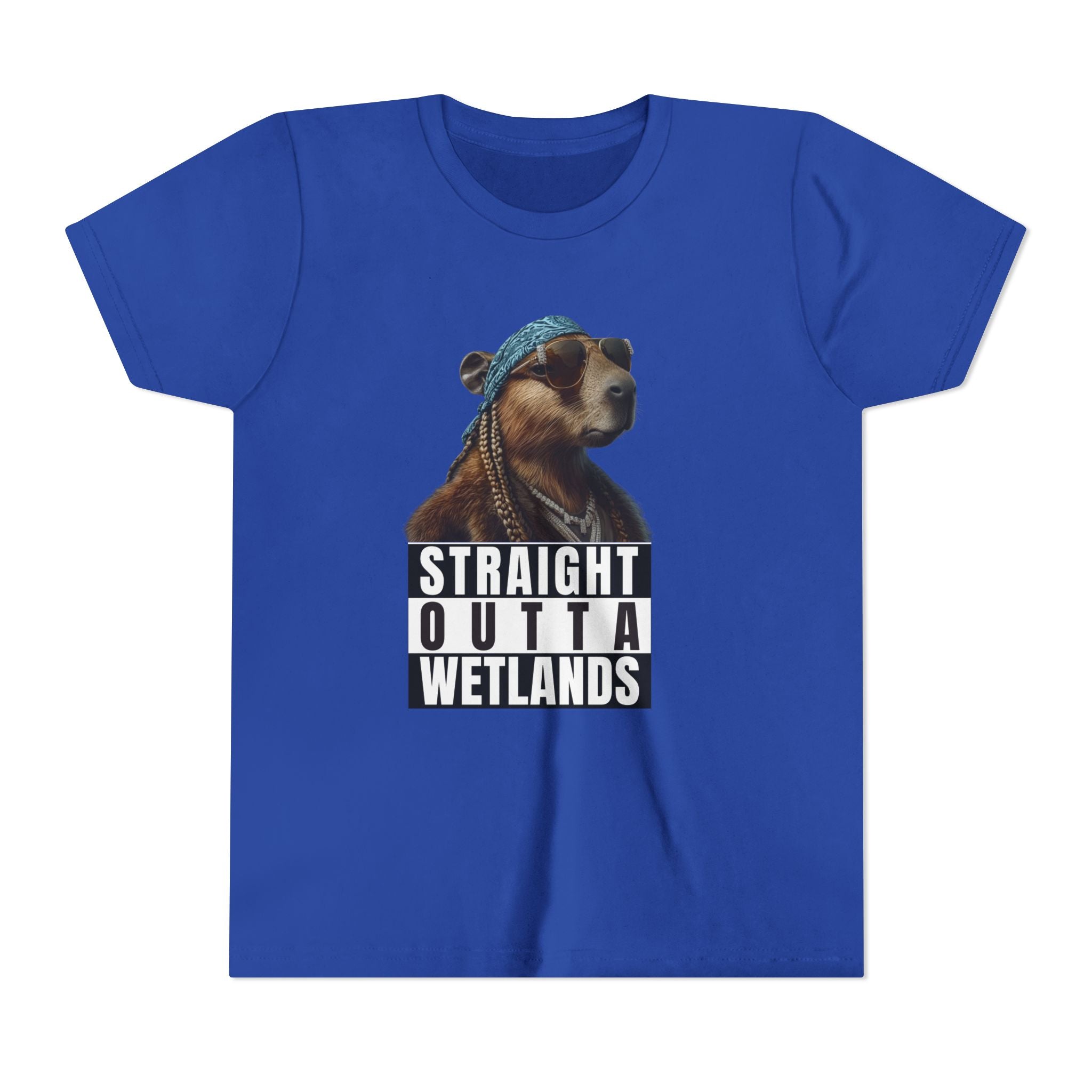 Straight Outta Wetlands, Capybara Unisex Youth Tee