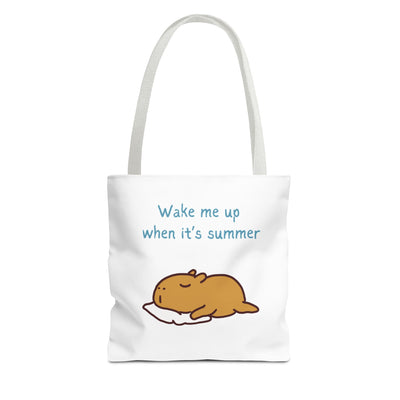 Wake Me Up When It’s Summer Tote Bag – Cute Teacher Appreciation Gift – Funny Teacher Tote Bag
