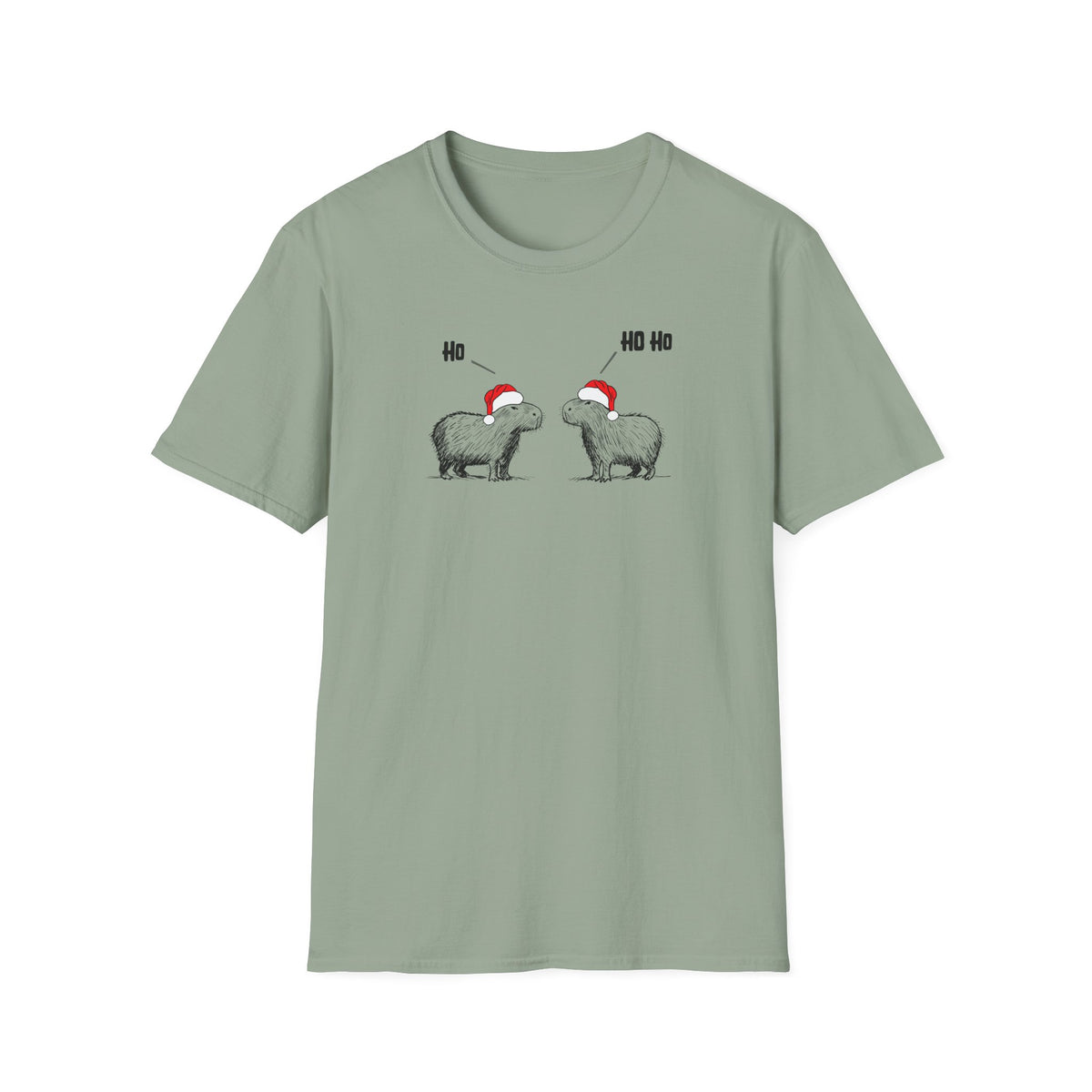 Ho Ho Ho Capybara Softstyle Tee