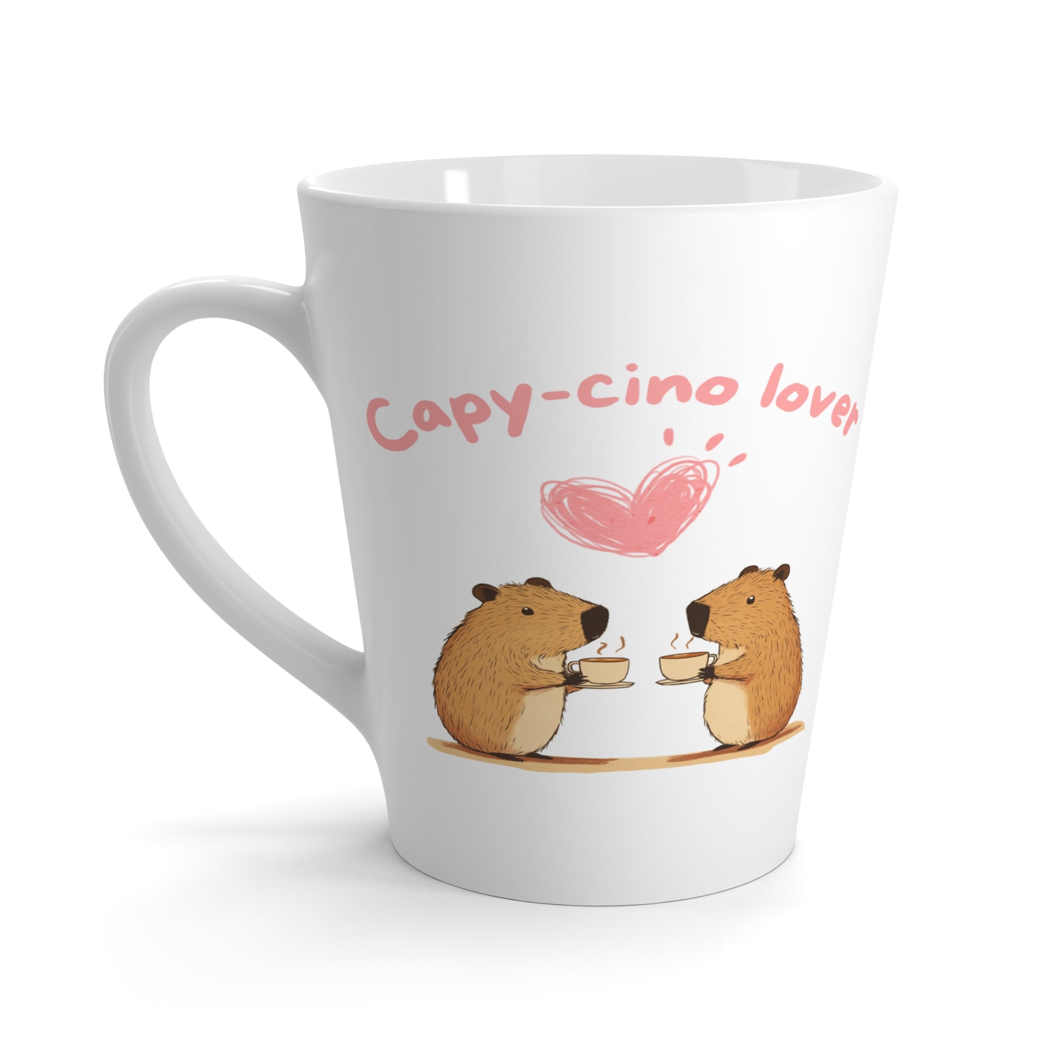 Capy-cino Lover Single Heart Latte Mug