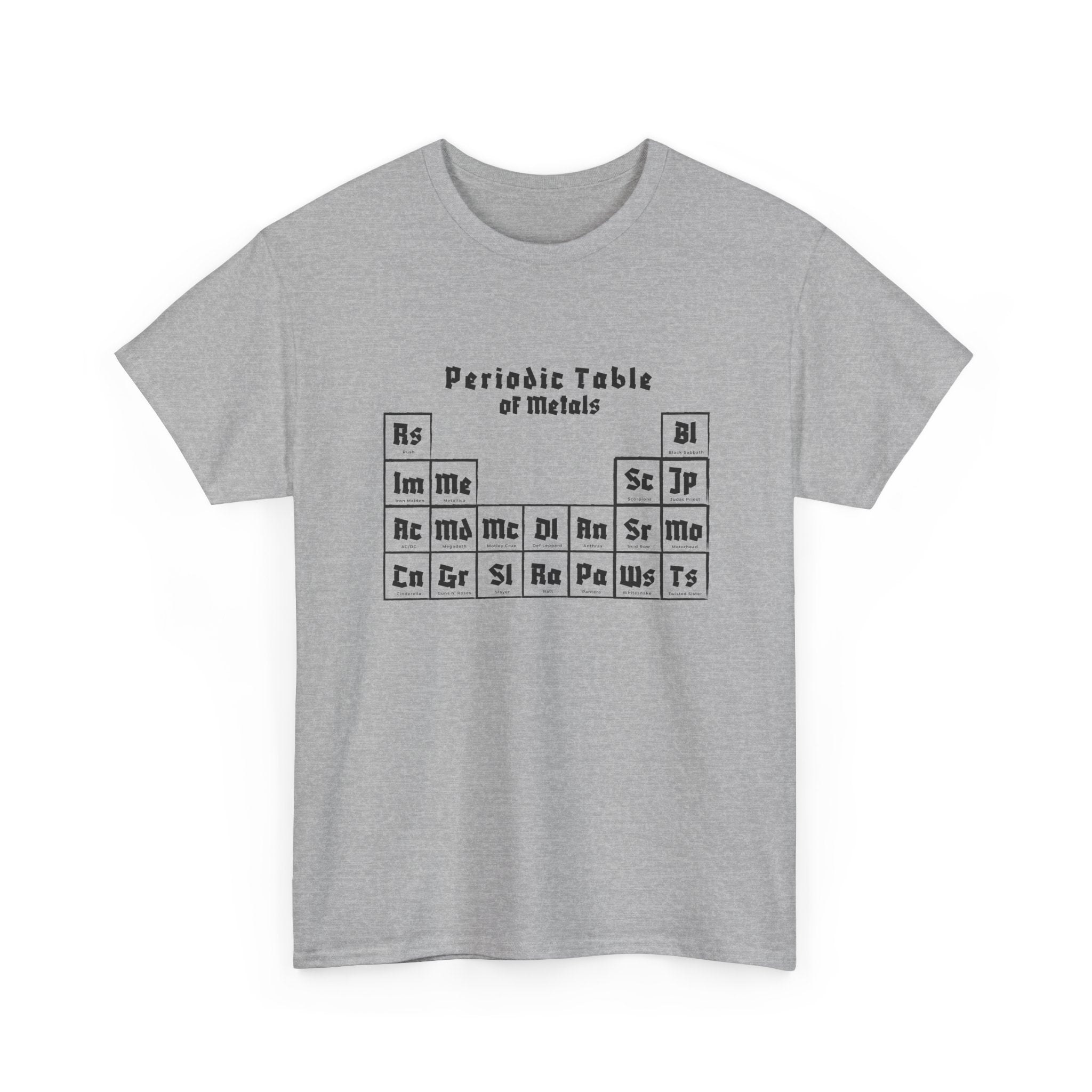 Periodic Table of Metals T-Shirt — Chemistry Graphic Tee for Science Lovers - view 3