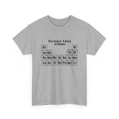 Periodic Table of Metals T-Shirt — Chemistry Graphic Tee for Science Lovers - view 3