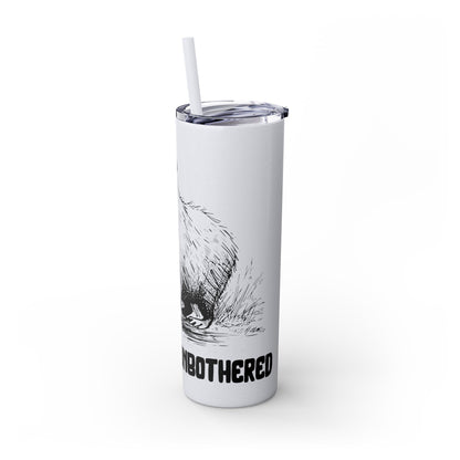 This Is Me Unbothered – Capybara Coffee Skinny Tumbler