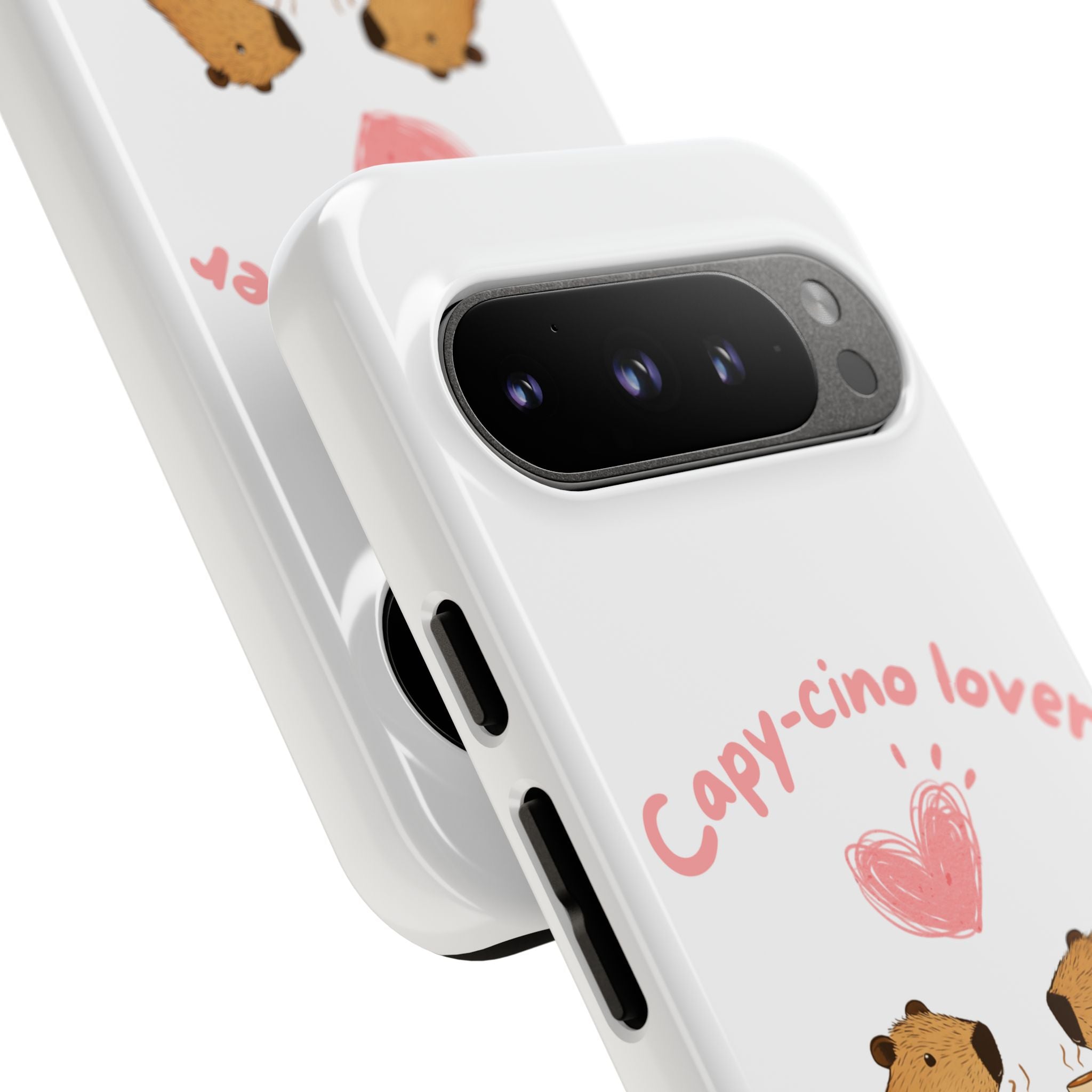 Cute Capybara Phone Case  (Capy-cino Lover Series)