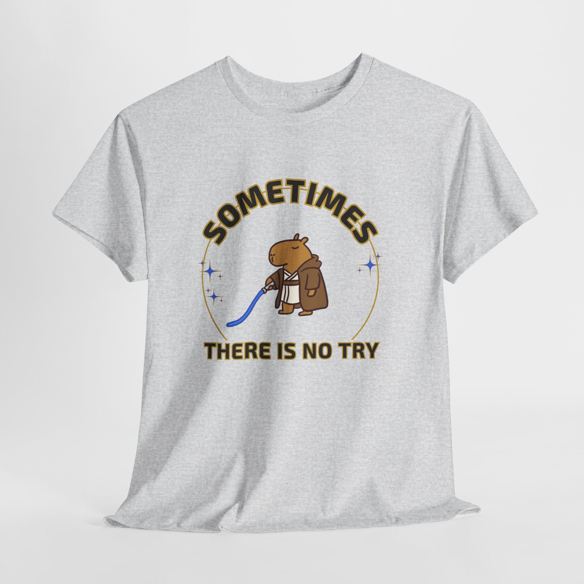 Funny Capybara Jedi Shirt – Nerdy Parody Graphic Tee – Cute Geek Gift for Star Wars Fans – Unisex Capybara T Shirt