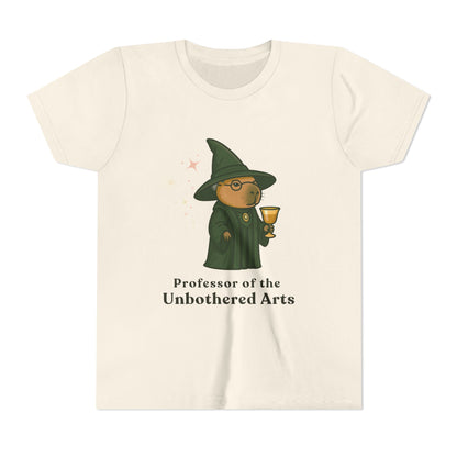 Whimsical Youth Tee - Capybara Professor McGonagall Shirt, Capybara School of Witchcraft & Wizardry, Funny Harry Potter Parody | Magical Fandom Gift |  Unisex Tee