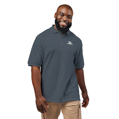 Embroidered Capybara & Alligator Funny Golf Polo Shirt