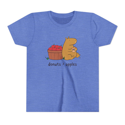 Donuts > Apples Capybara Cider Donut Youth Tee