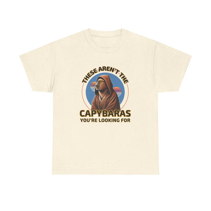 Star Paws Tatoooine Suns Shirt – These Aren’t the Capybaras You’re Looking For – Obi-Wan Capybara – Funny Nerd Gift - Unisex Adult Tee