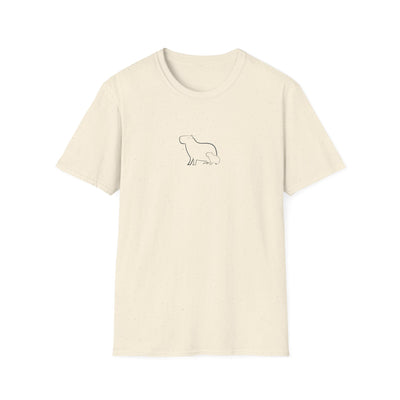 Minimalist Capybara Shirt – Mom & Baby Walk Tee