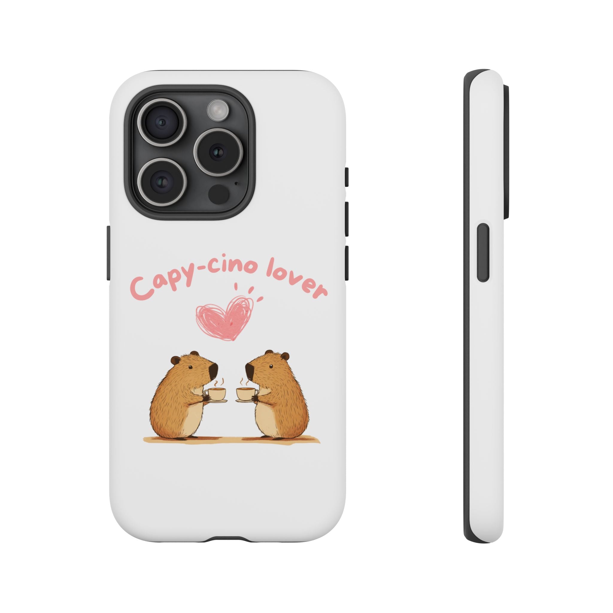 Cute Capybara Phone Case  (Capy-cino Lover Series)