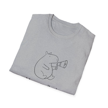 Funny Capybara T-Shirt – “I Have Feedback” Minimalist Graphic Tee