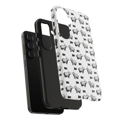 “Bro, Bro" Patterned Funny Capybara Phone Case