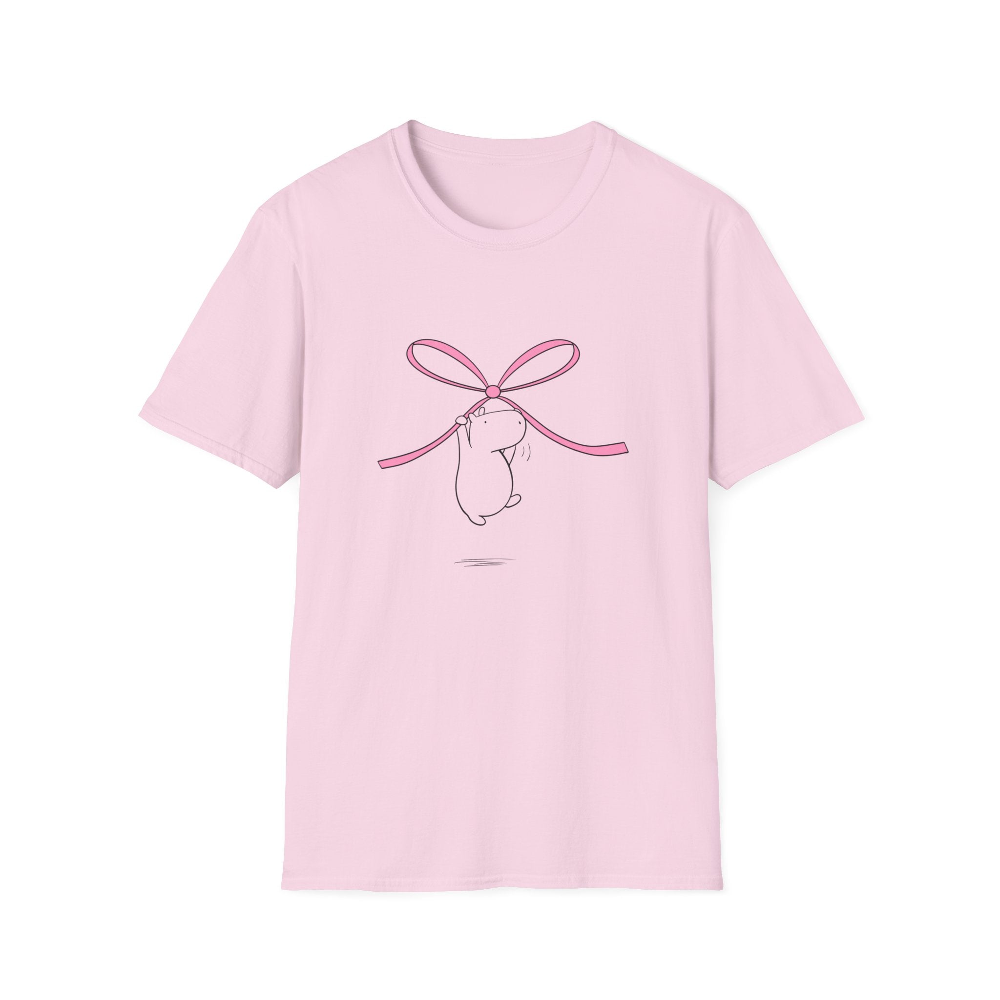 Coquette Bow Shirt – Cute Pink Bow Capybara Aesthetic Tee