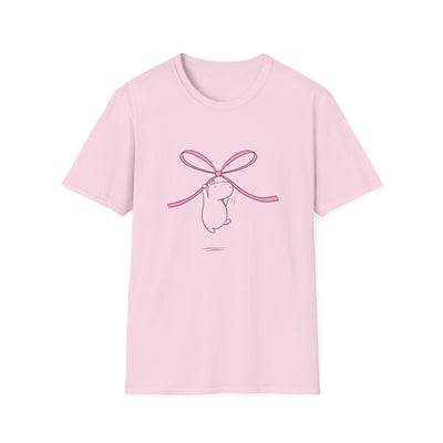 Coquette Bow Shirt – Cute Pink Bow Capybara Aesthetic Tee
