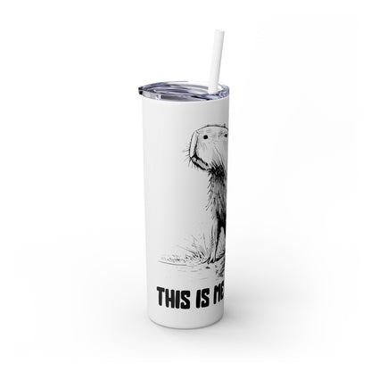 This Is Me Unbothered – Capybara Coffee Skinny Tumbler