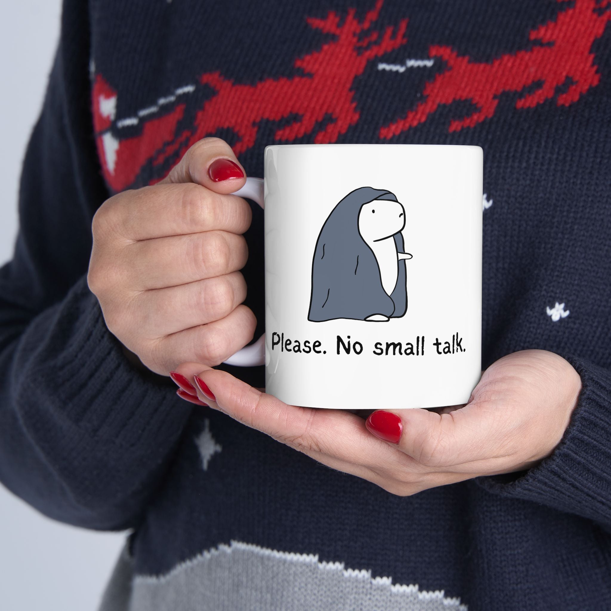 Please No Small Talk – Funny Capybara Mug