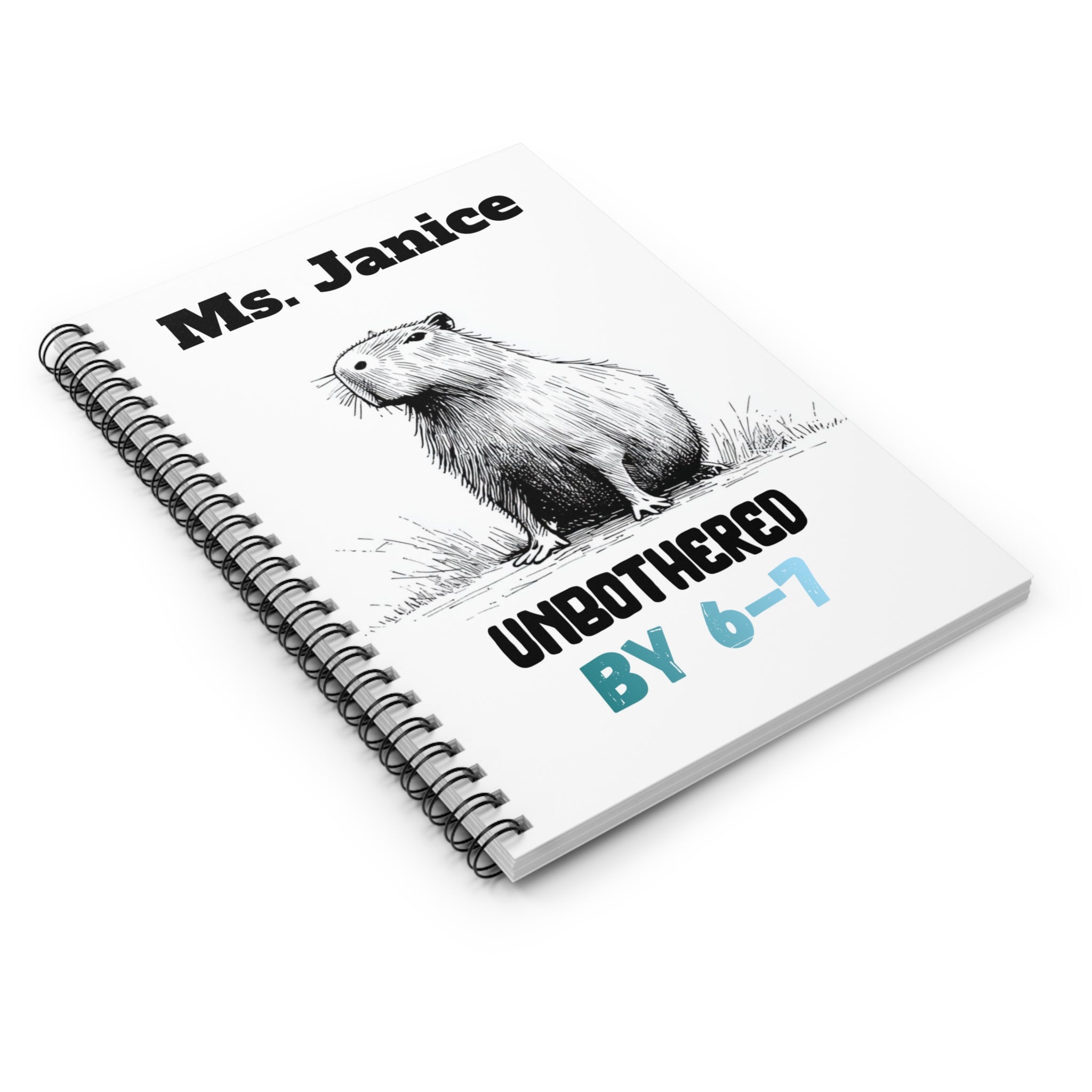6–7 Meme Unbothered Parent Notebook | Personalized Gift for Teachers & Parents of School Kids