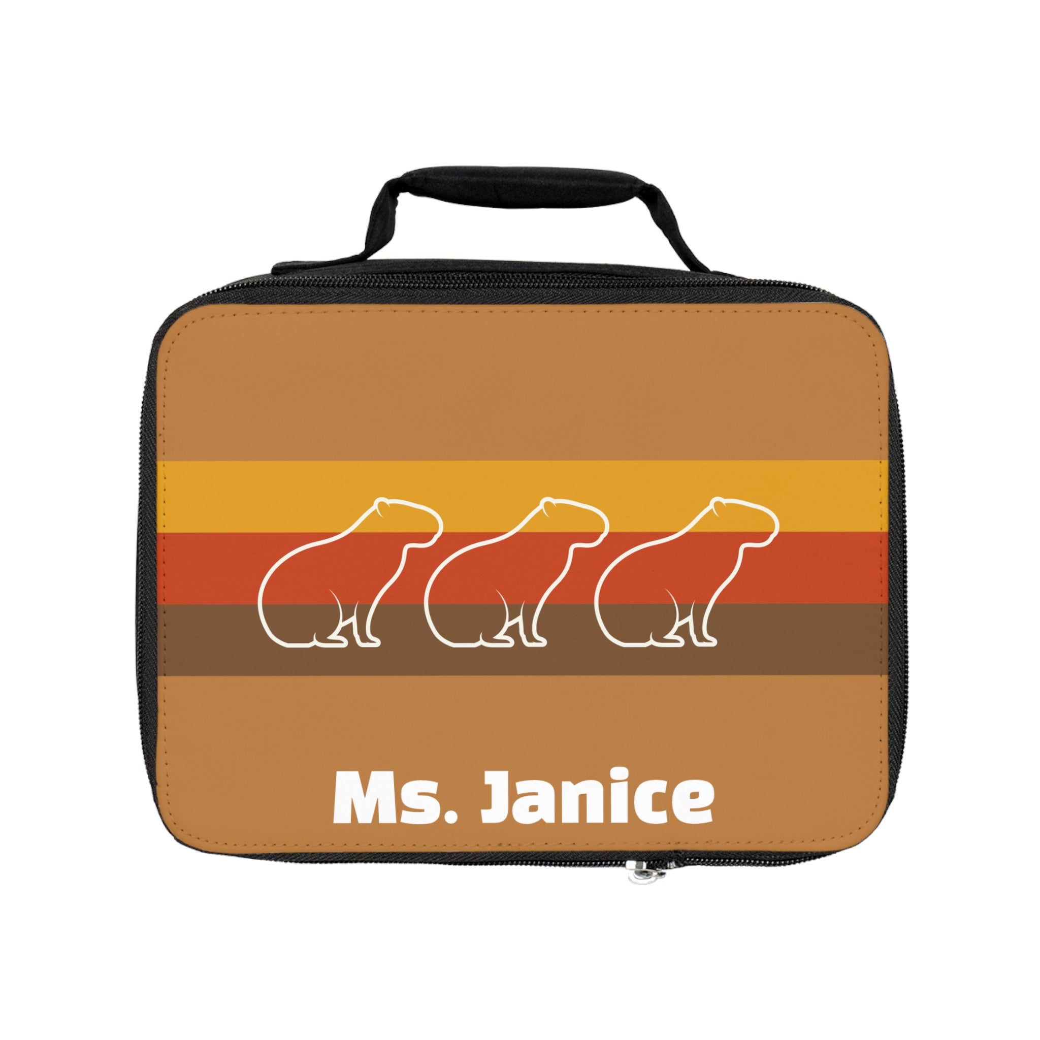 Personalized Retro Capybara Lunchbox – The Perfect Teacher Gift