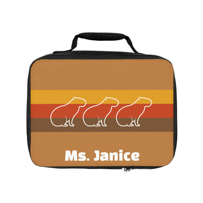 Personalized Retro Capybara Lunchbox – The Perfect Teacher Gift