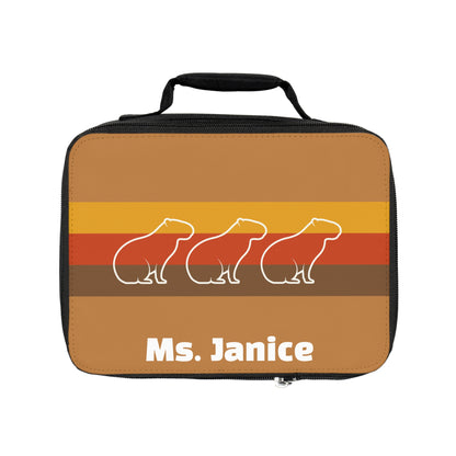 Personalized Retro Capybara Lunchbox – The Perfect Teacher Gift