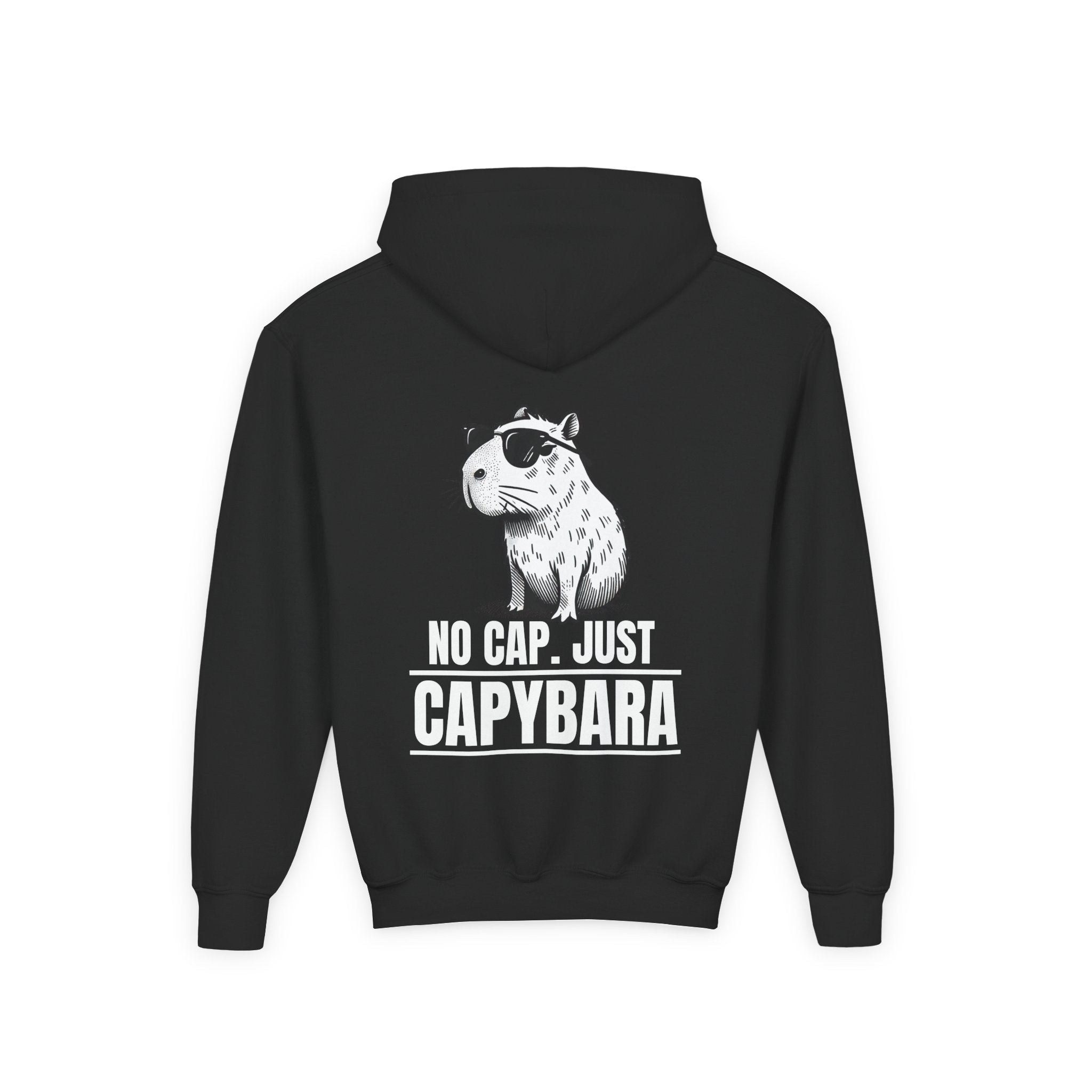 No Cap, Just Capybara Kids Hoodie