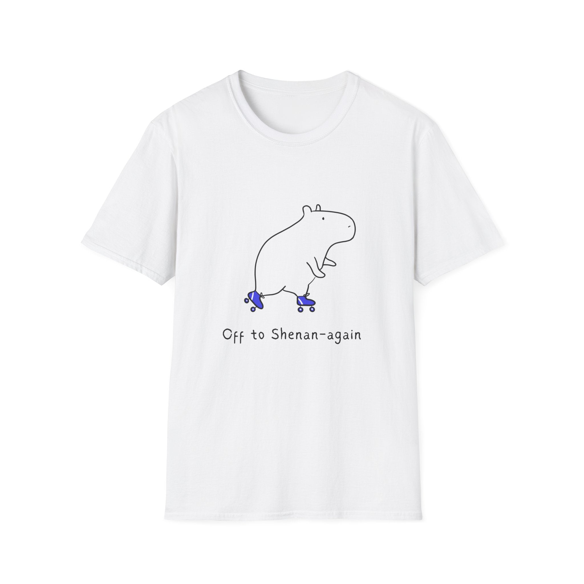 "Off to Shenan-again" Capybara Funny Adult Tee