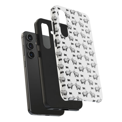 “Bro, Bro" Patterned Funny Capybara Phone Case