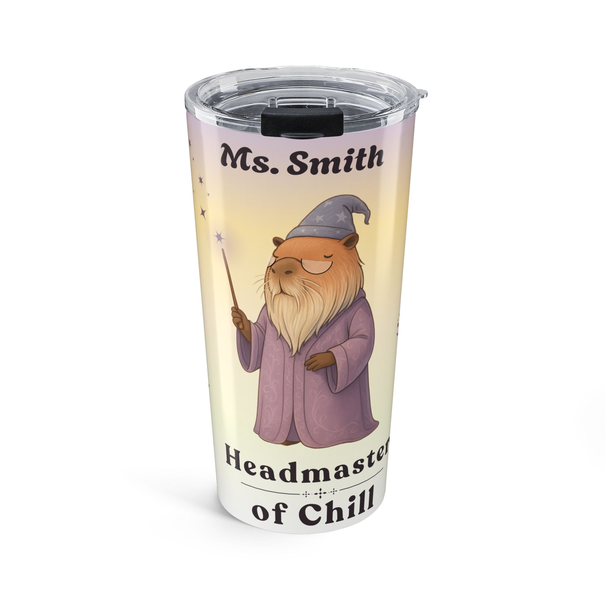Personalized Headmaster of Chill Tumbler | Funny Teacher Gift | Cozy Wizard Coffee Mug