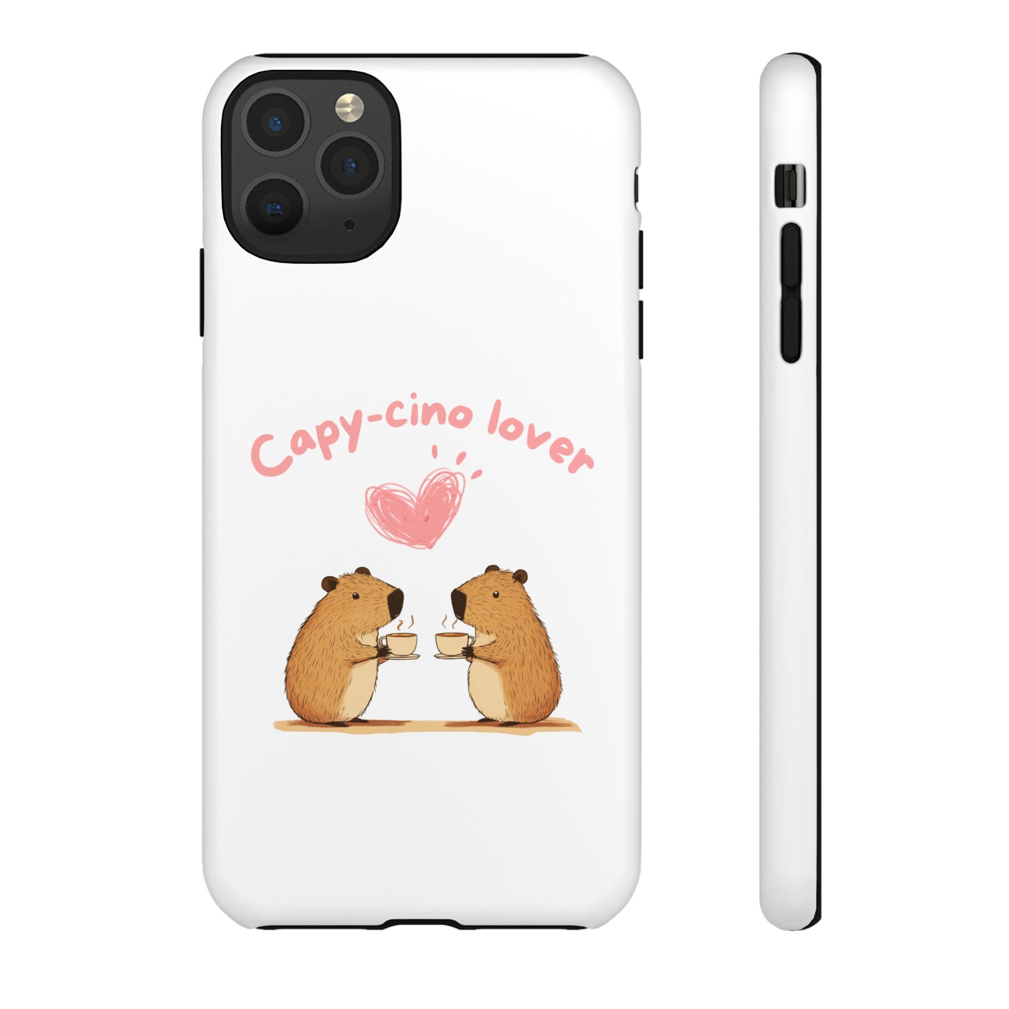 Cute Capybara Phone Case  (Capy-cino Lover Series)