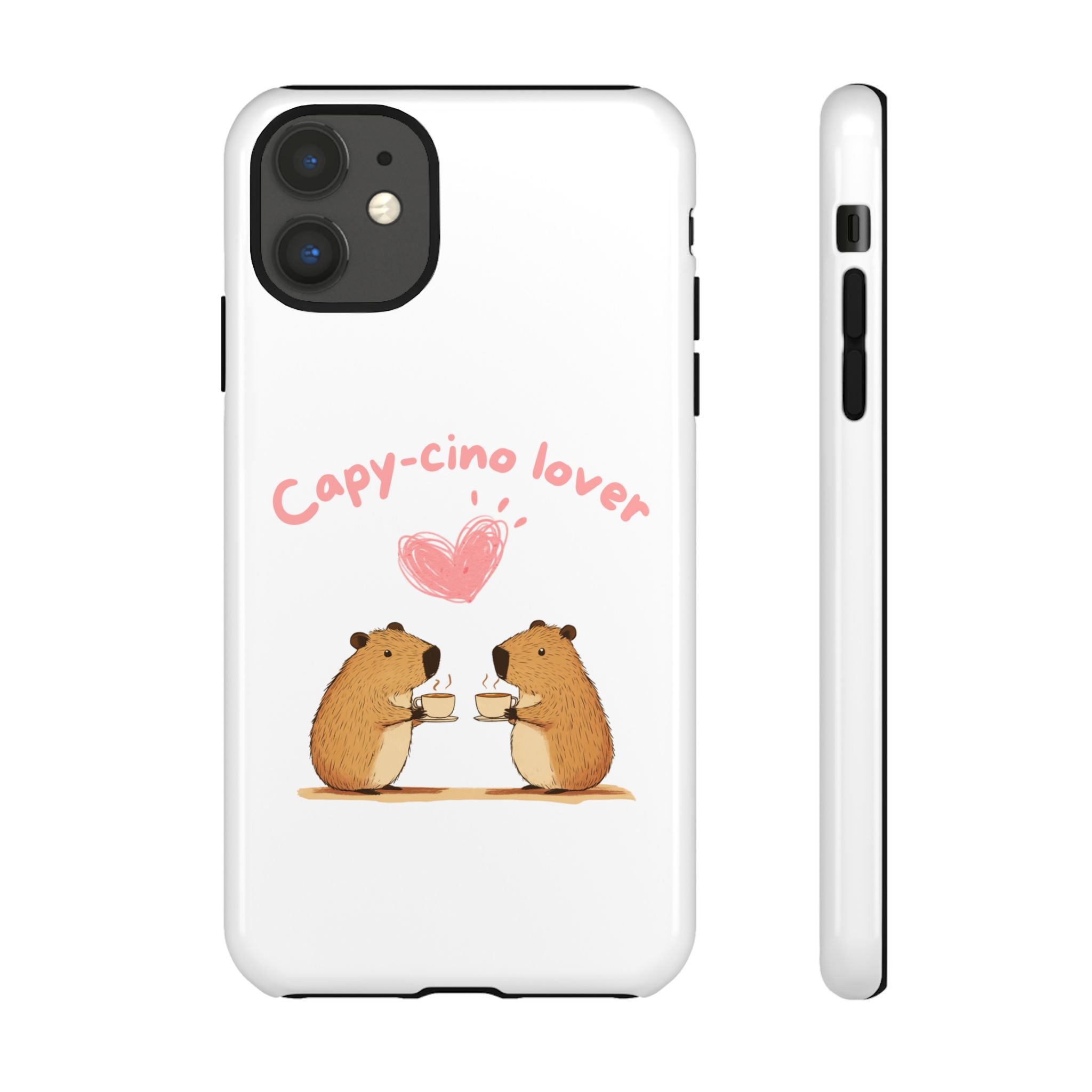 Cute Capybara Phone Case  (Capy-cino Lover Series)