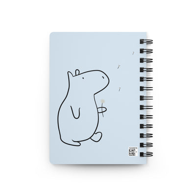 Funny Capybara Notebook – “Always Be Lollygaggin’” Journal | Cute Minimalist Writing Notebook