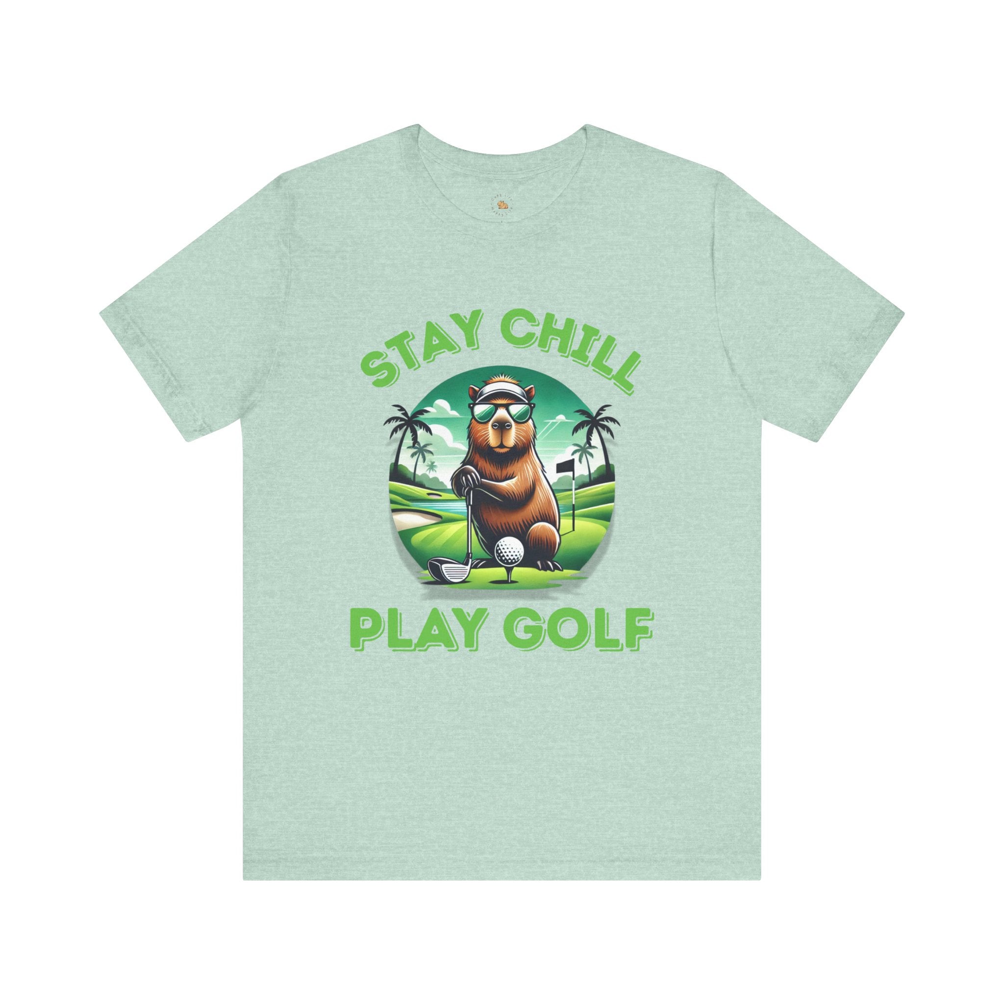 Stay Chill, Play Golf Art Deco Edition –  Unisex Jersey T-Shirt 🏌️‍♂️