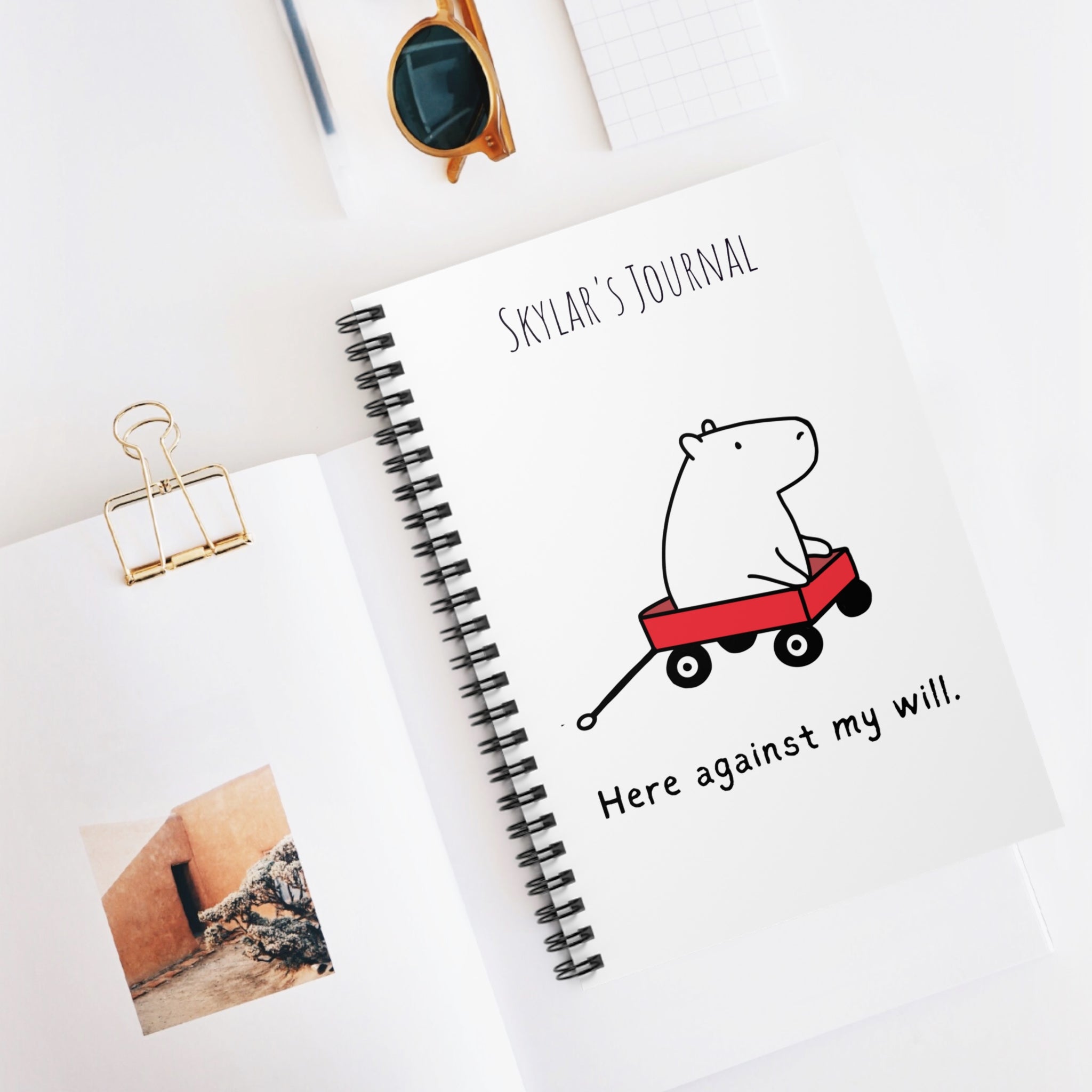 Capybara notebook design - view 5