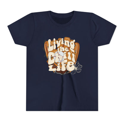 Living the Chill Life Baseball/Softball Glove - Unisex Youth Tee