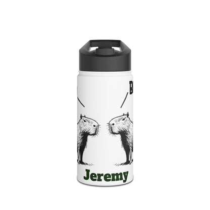 Bro Bro Personalized Water Bottle | Funny Gift for Boys & Teens | Capybara Bro Hydration Bottle