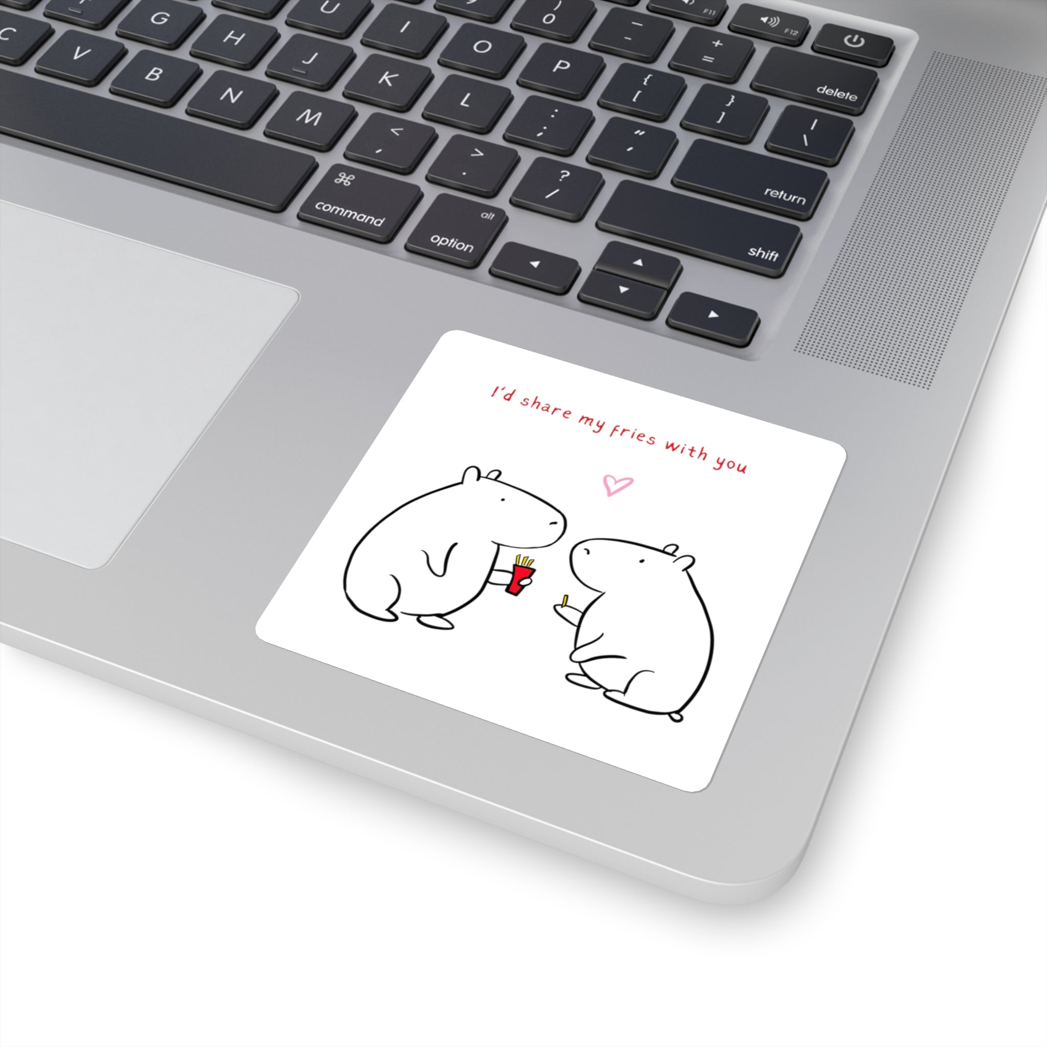 Capybara Valentine sticker design - view 4