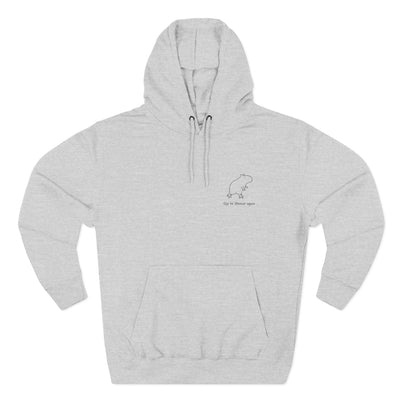 “Off to Shenan-again” Embroidered Capybara Premium Hoodie