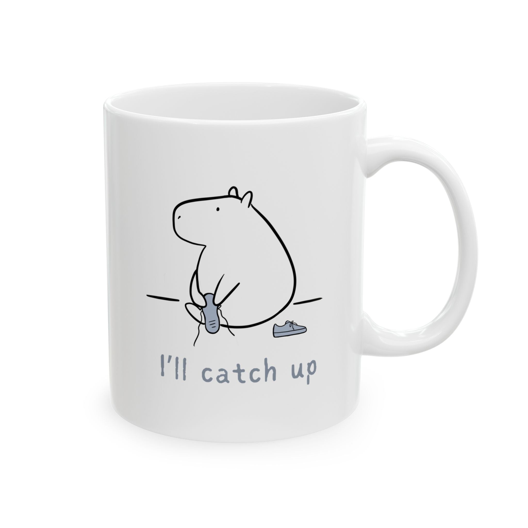 Minimalist Capybara Mug – Calm Capybara Coffee Mug for Everyday Use